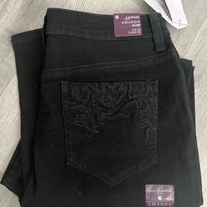 Gloria Vanderbilt Black Straight Leg Jeans